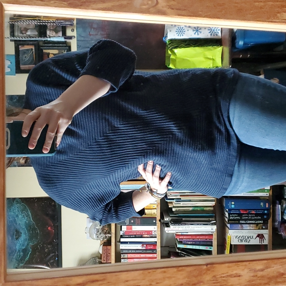 Deep Teal Dolman Sweater